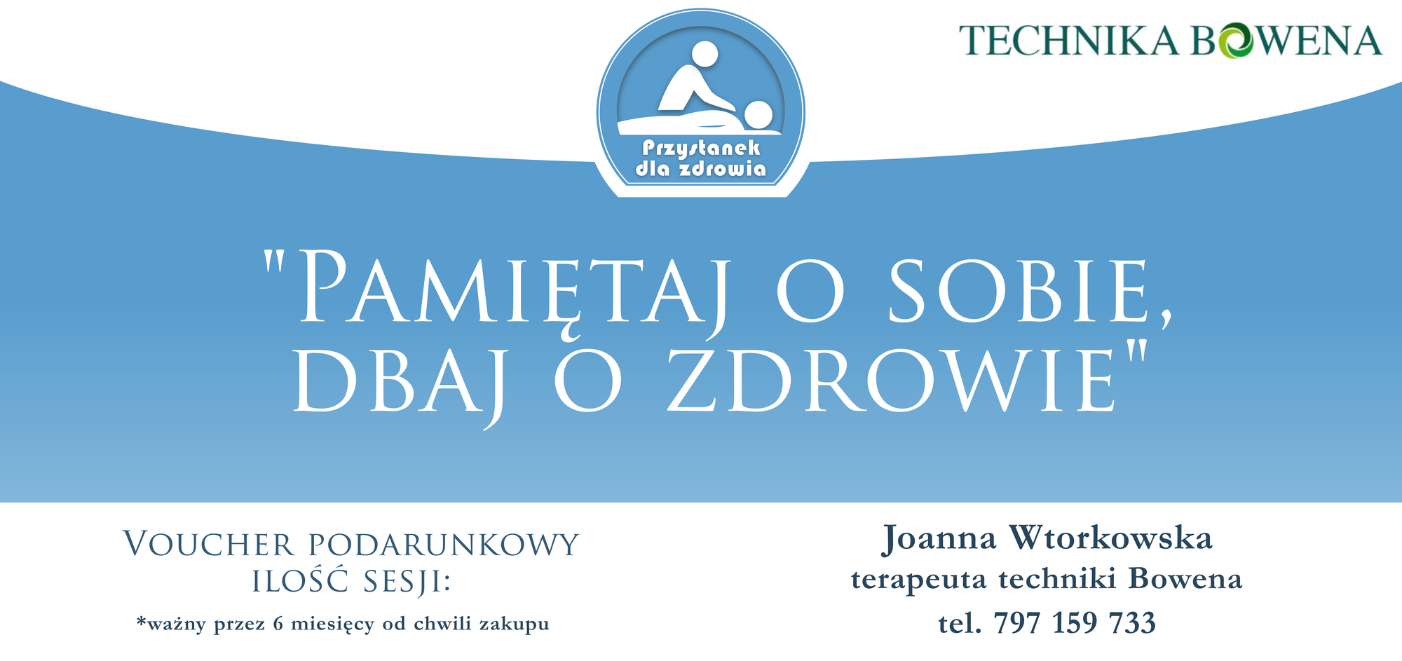 Przykładowy Voucher Podarunkowy — Przystanek dla Zdrowia